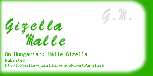 gizella malle business card